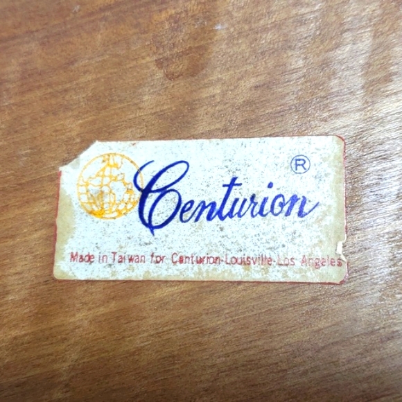 Vintage Centurion Wooden Jewelry Box, Ivory Velvet,Mirrored - Picture 12 of 12